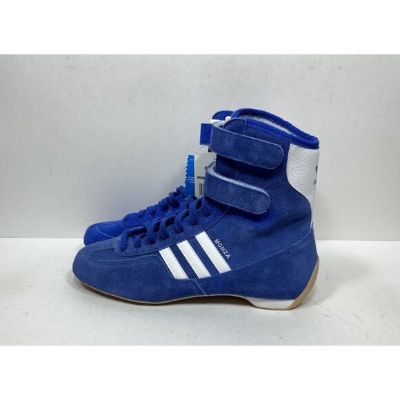 Adidas‎ Monza Racing Driving Blue Suede Shoes Men’s Size 8 382673 Strap main image 10